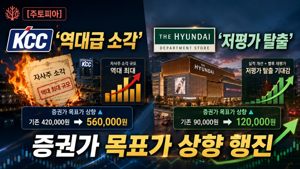 2026년 KCC·현대백화점 주주환원 분석: 역대급 소각과 저평가 탈출 전략