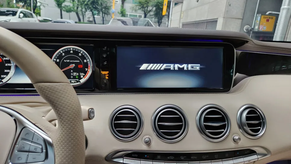 벤츠 W222 S63 AMG 애플 카플레이/안드로이드 오토 업그레이드 2026 2