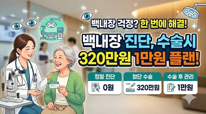 백내장 수술비 320만원, 1만원대 플랜으로 2026년 준비하는 법
