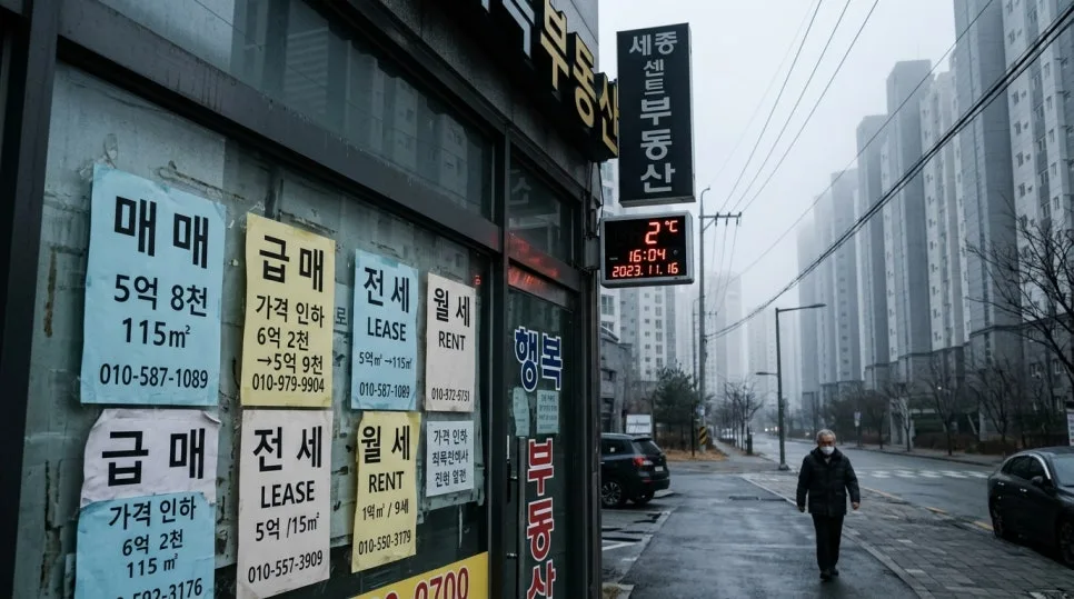 세종시 아파트값 폭락 2026: 끝없는 하락장의 진실과 투자 전략