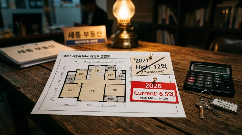 세종시 아파트값 폭락 2026: 끝없는 하락장의 진실과 투자 전략 2