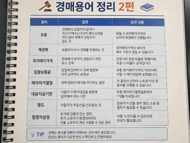 부동산 경매 필수 용어 2026: 초보자를 위한 실전 가이드 2