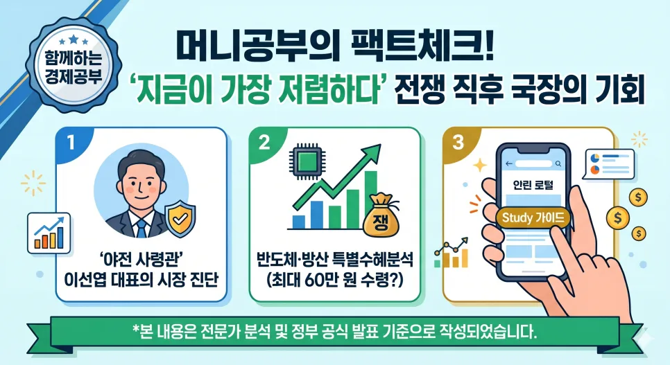 2026년 한국 증시, 전쟁 직후 '성장통' 속 반도체·방산 기회는?