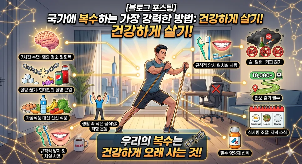 건강하게 오래 사는 법 2026: 국가에 복수하는 13가지 원칙