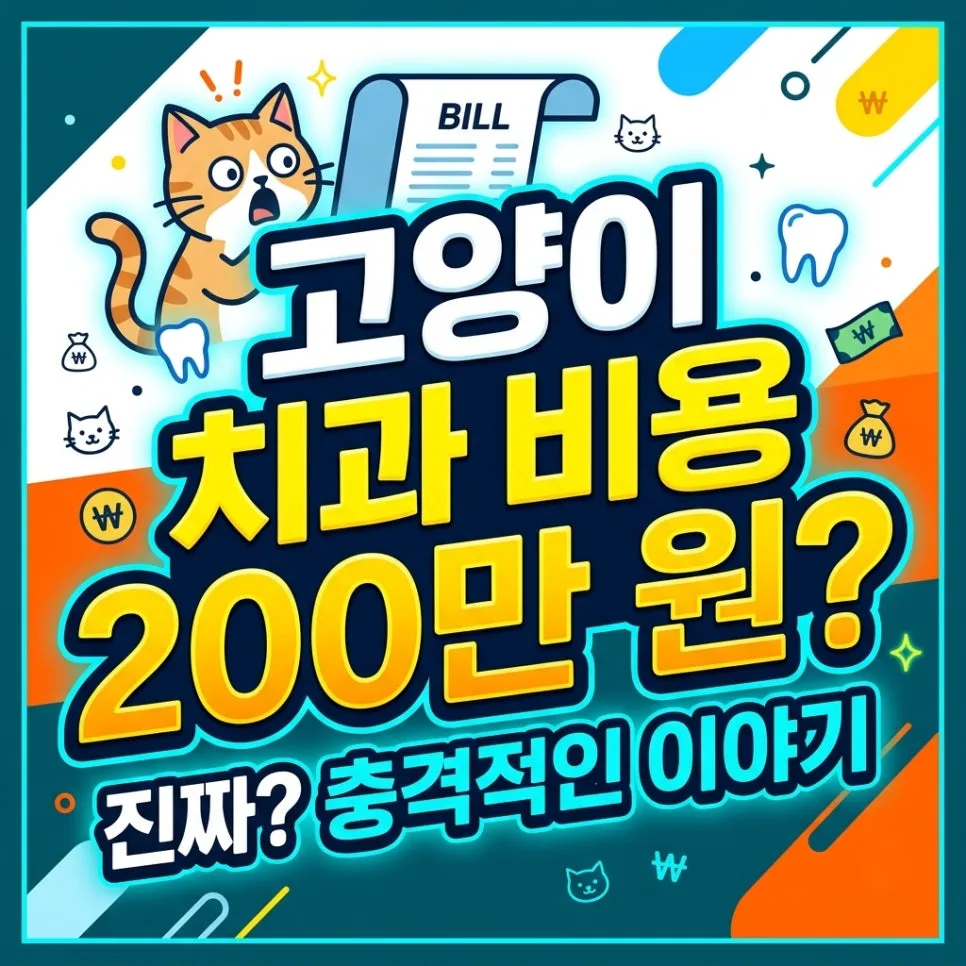고양이 치과 치료비 200만원, 2026년 절약 꿀팁 총정리 — 반려동물 — bts2318but4ici2