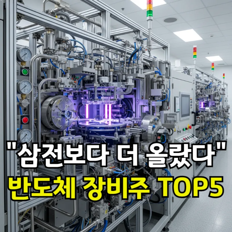 2026년 반도체 장비주, 삼성전자보다 높은 수익률 비결은? TOP5 분석