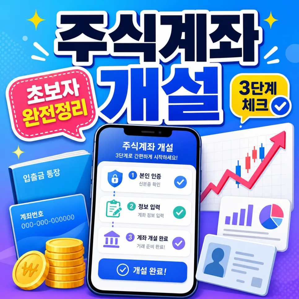 2026년 주식계좌 개설, 초보자도 5분 만에 끝내는 비법 공개