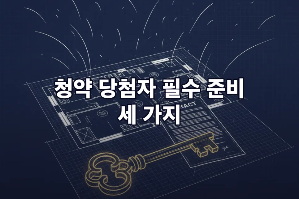 2026년 청약 당첨 후 3가지 필수 체크리스트: 자금 계획부터 규제 대응까지