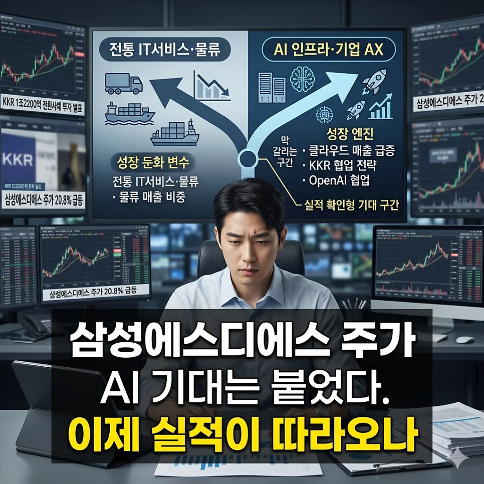 삼성SDS 주가 급등 요인 2026: AI 전환 파트너 재평가 전망 2