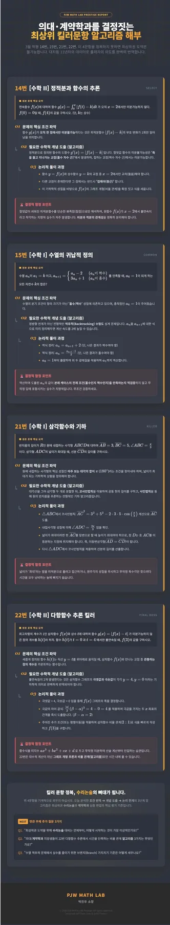 2026 3월 학평 수학, 킬러 문항 분석 및 학습 전략 4가지 2