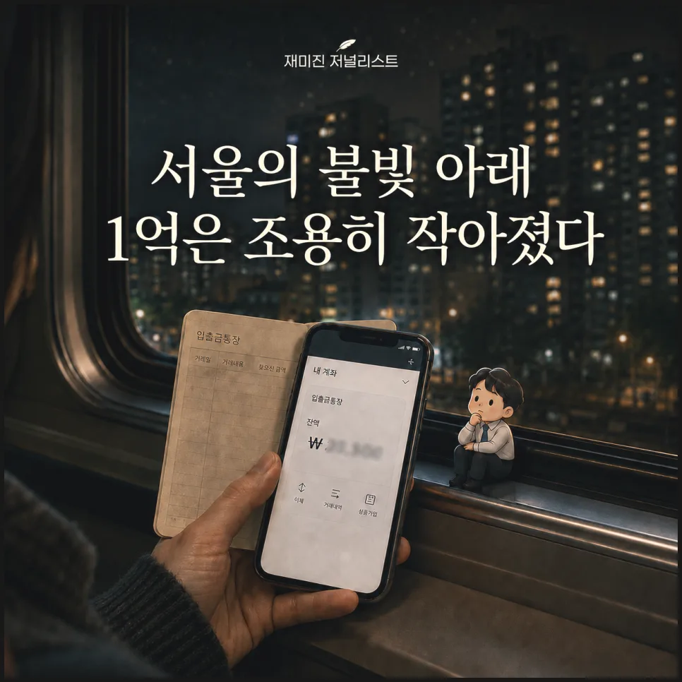 1억 모았는데 왜 작아 보일까? 2026년 현실 점검