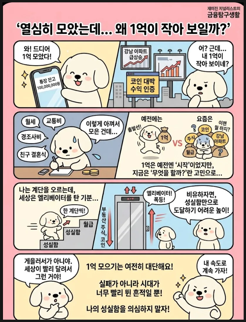 1억 모았는데 왜 작아 보일까? 2026년 현실 점검 2