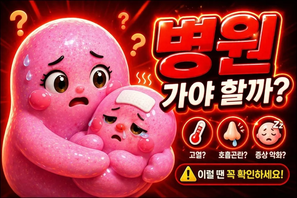 아이 감기 병원 언제 갈까? 증상별 판단 기준 2026