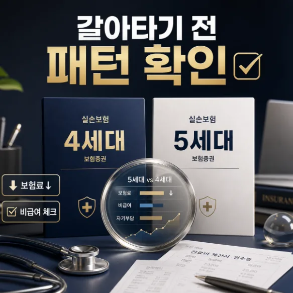 5세대 실손보험 전환, 4세대와 비교 후 결정하세요 (2026)