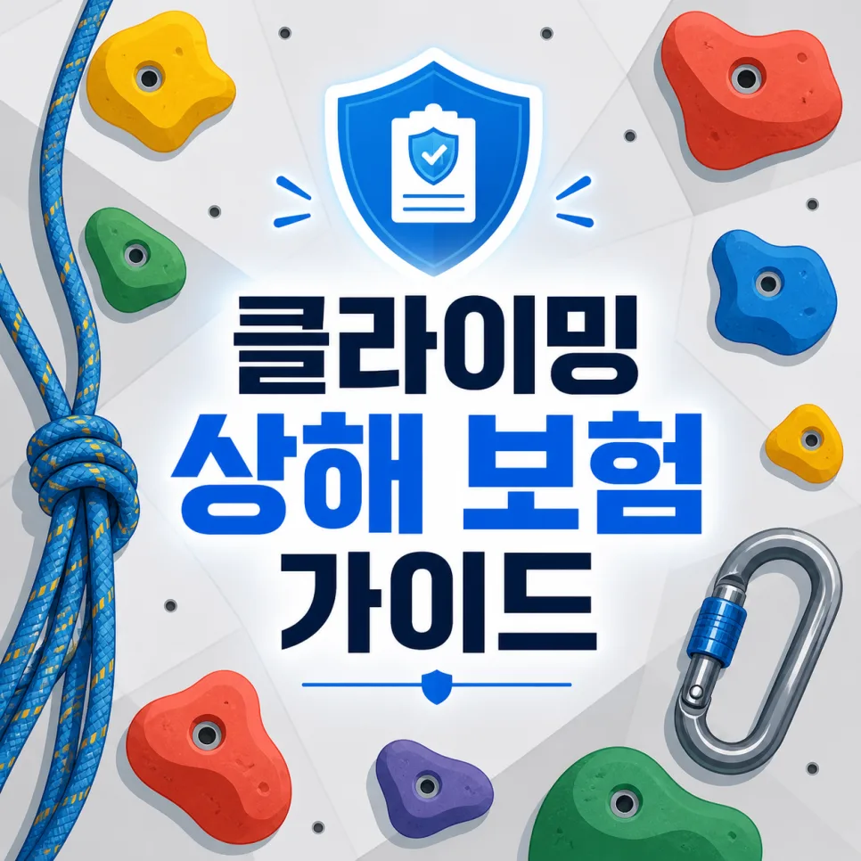 2026년 클라이밍 보험 보상 완벽 정리: 사고 전 필수 확인 사항