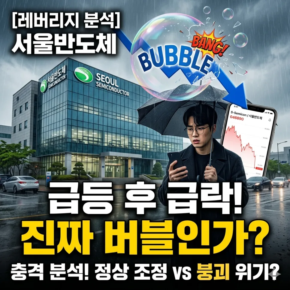 서울반도체 주가 급락, 버블인가 정상 조정인가 2026년 분석