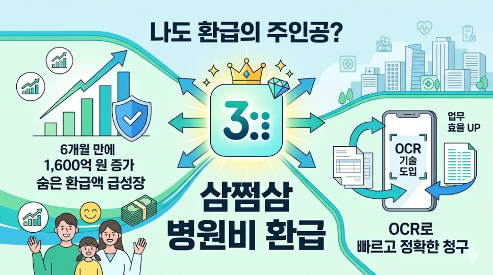 삼쩜삼 병원비 환급 2026: 미청구 보험금 찾는 3가지 방법 2