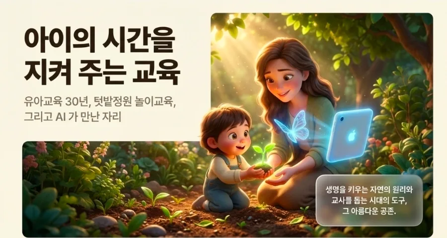 유아교육 30년 경험자가 전하는 AI와 텃밭 놀이의 만남 2026