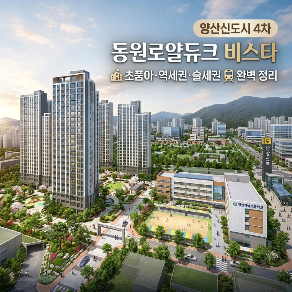 양산 동원로얄듀크 4차, 2026년 실거주 만족도 높이는 핵심 분석