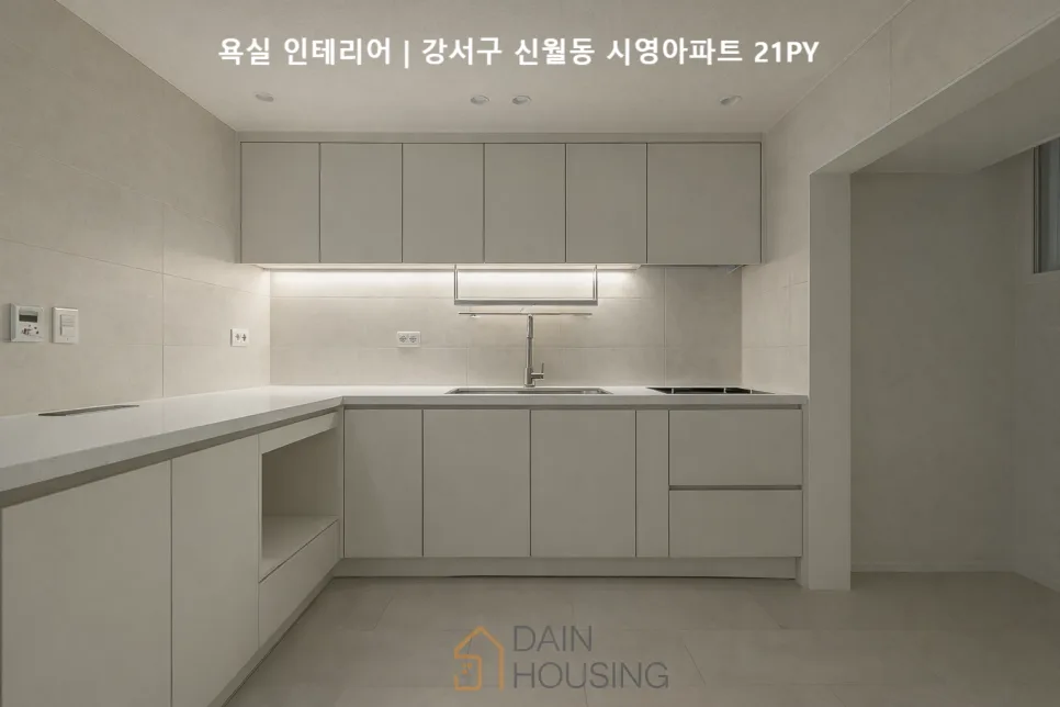 21평 아파트 주방 인테리어 2026: 신월동 시영아파트 리모델링 가이드 — K-인테리어 — daininterior