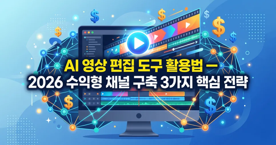 AI 영상 편집 2026: 수익형 유튜브 채널 구축 3가지 전략 — IT·테크 — smoneylab