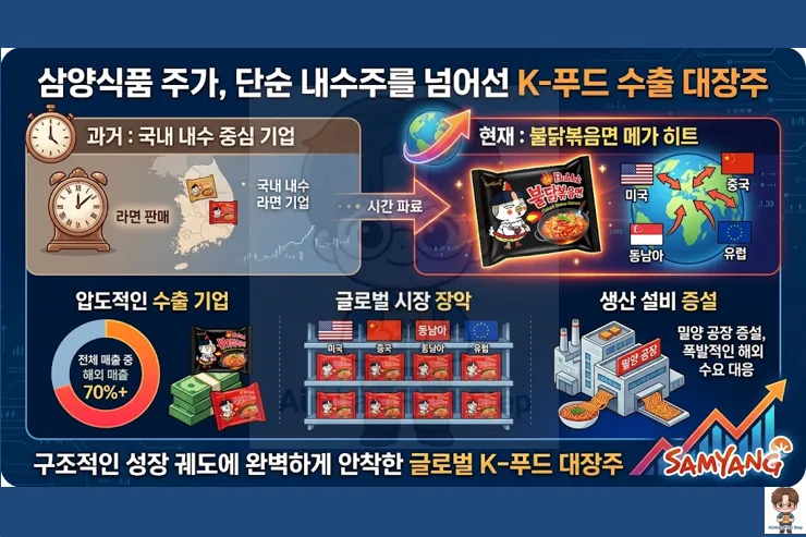 삼양식품 주가 2026년, 고유가 시대 방어주 될까? 134만 원 돌파 분석 2
