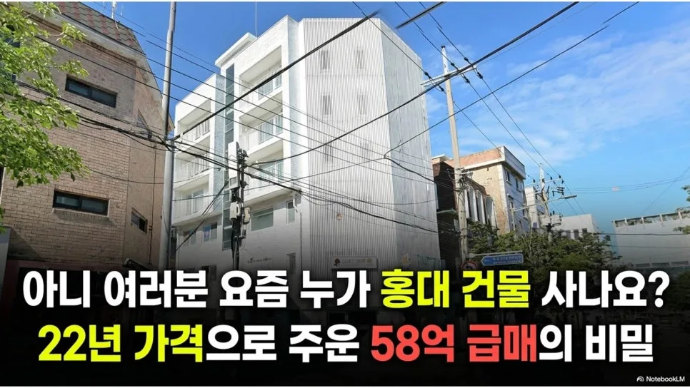 홍대 꼬마빌딩 58억 급매, 2026년 시세보다 싼 이유 분석