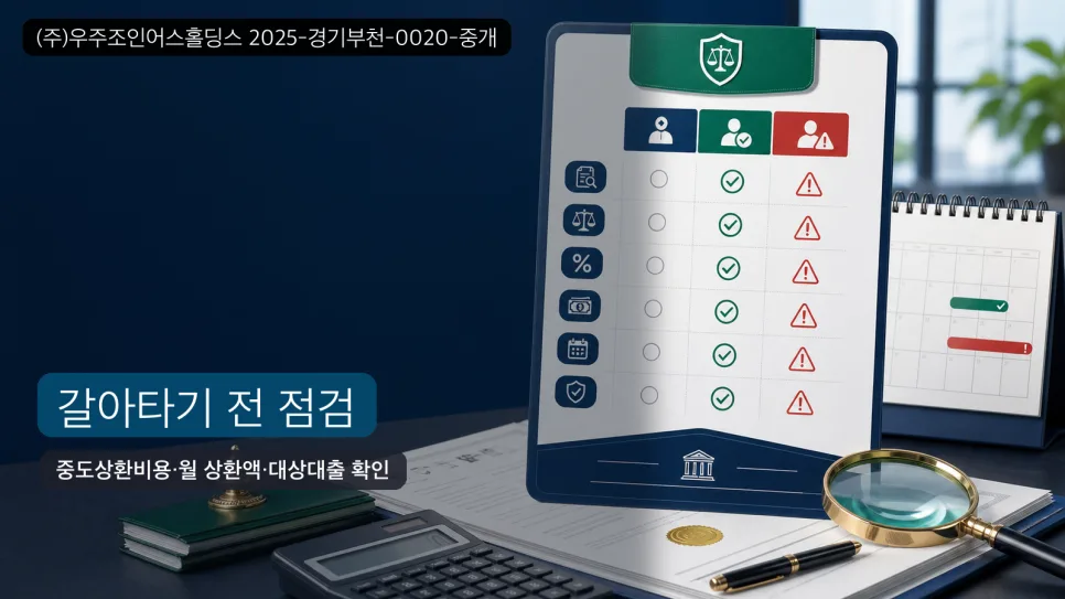 대환대출 조건 2026: 갈아타기 성공 위한 상환 체크리스트 2