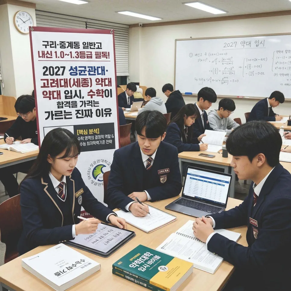 2027 성균관대·고려대(세종) 약대 입시: 수학으로 합격하는 법 2026 — 교육·학문 — eunjung145