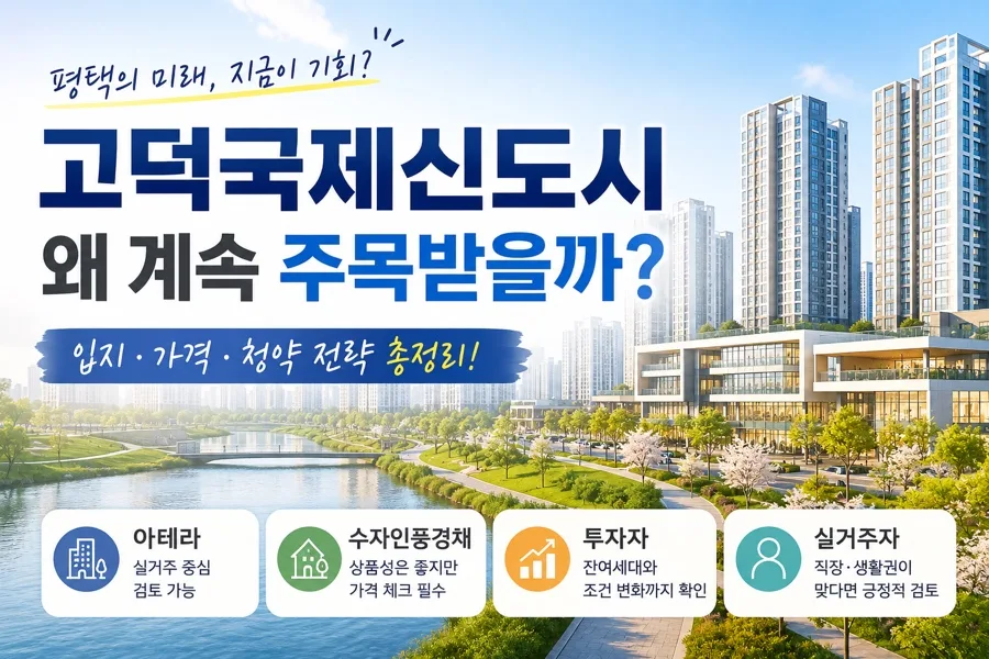 평택 고덕 청약, 왜 조용했을까? 2026년 시장 분석