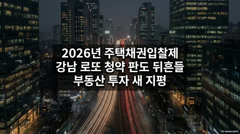 2026년 주택채권입찰제 부활: 로또 청약 시대 끝?