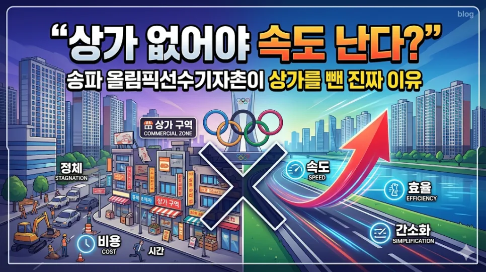 2026년 재건축, 상가 제외가 속도 내는 이유 3가지