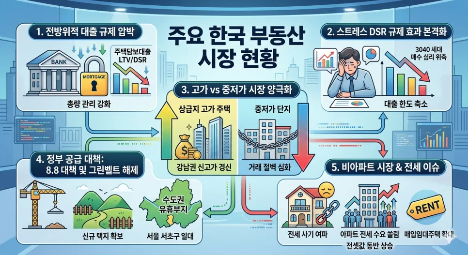 2026년 대출 한도 축소, 양극화 속 자산 방어 전략은?
