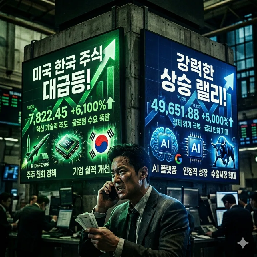 미국 vs 한국 주식: 2026년 투자 매력 비교 분석