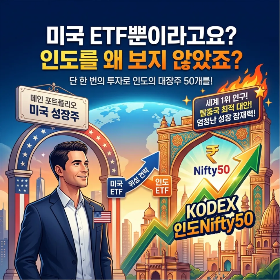 KODEX 인도Nifty50 ETF 2026년 투자 가이드: 연금저축 적립식 활용법