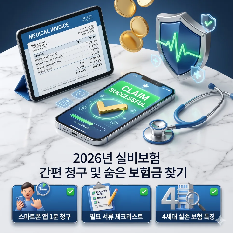 실비보험 청구 방법 2026: 서류·절차·숨은 보험금 총정리
