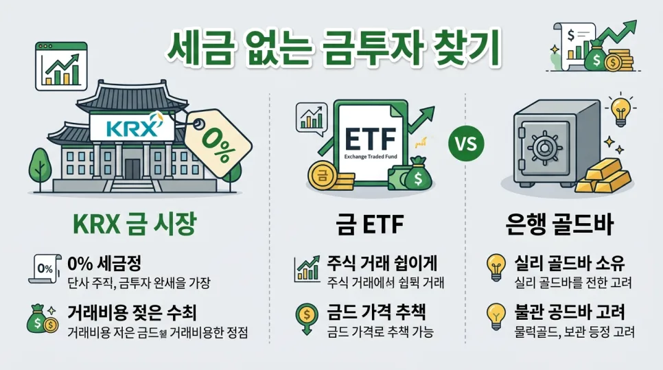 2026년 금 투자, 세금 없이 수익률 높이는 방법은? 2