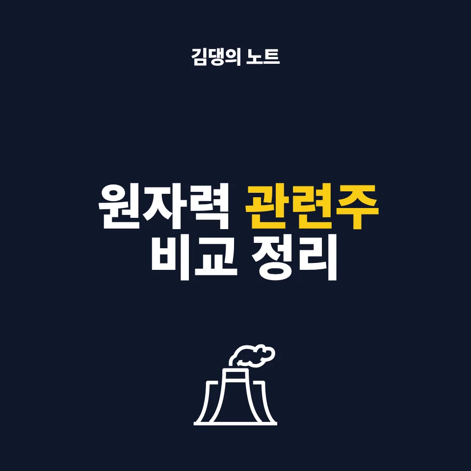 원자력 관련주 2026년 전망: 두산 vs 한전, 투자 핵심 비교 — 비즈니스·경제 — daeng_note