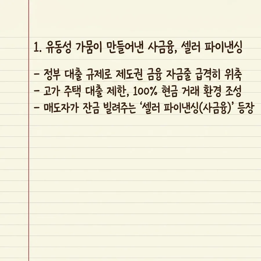 강남 아파트 셀러 파이낸싱 2026: 집주인 직접 대출 이유와 전망 2