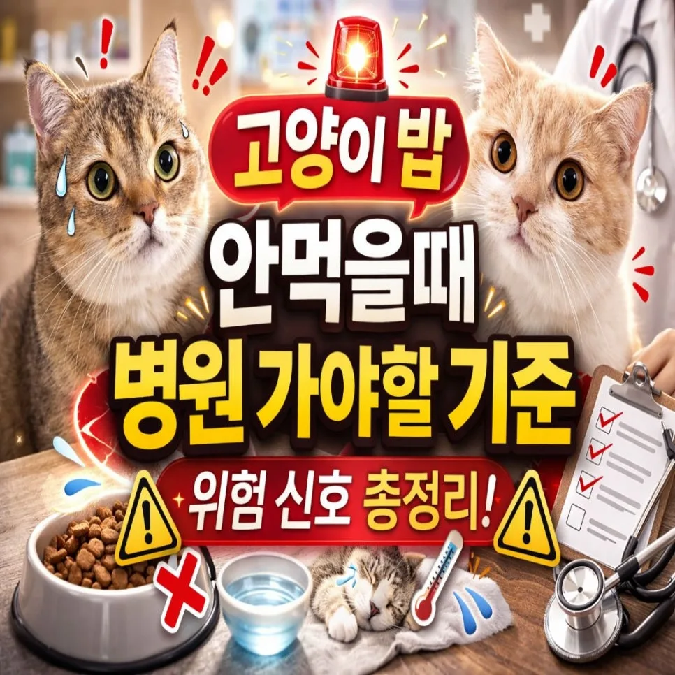 고양이 밥 안 먹을 때 병원 가야 하는 기준 2026년 총정리 — 반려동물 — hanaypoj7642