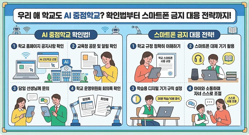 AI 중점학교 2026년 입시 전략: 스마트폰 금지, 기회로 만드는 법 — 교육·학문 — eunjung145
