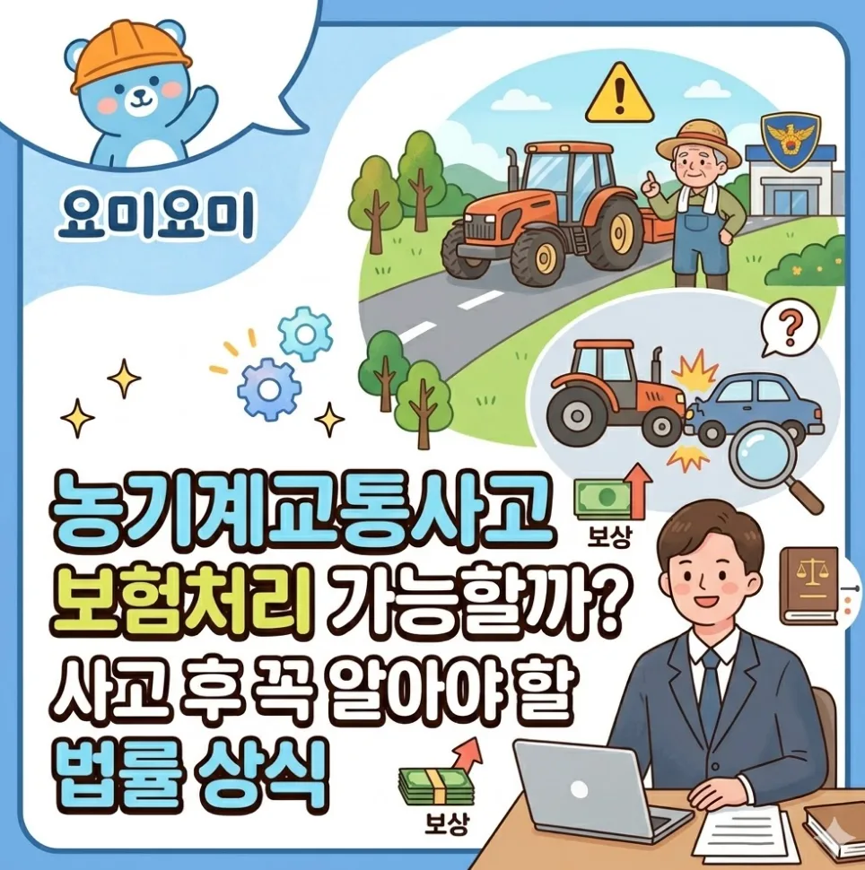 농기계 사고 보험처리 2026: 과실 비율과 법률 상식 총정리