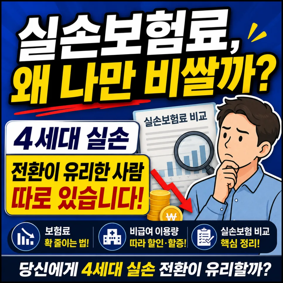 실손보험 4세대 전환, 2026년엔 꼭 확인해야 할 3가지