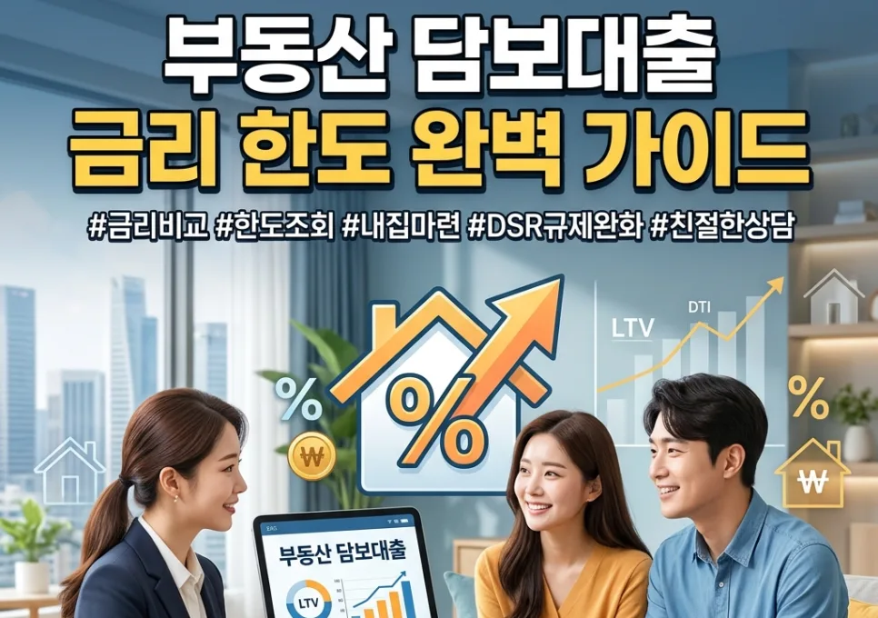 부동산 담보대출 한도와 금리 2026년 완벽 가이드