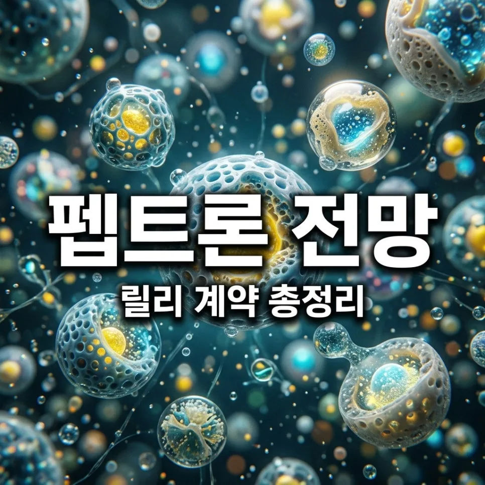 펩트론 주가 전망: 일라이릴리 계약 핵심 분석 2026