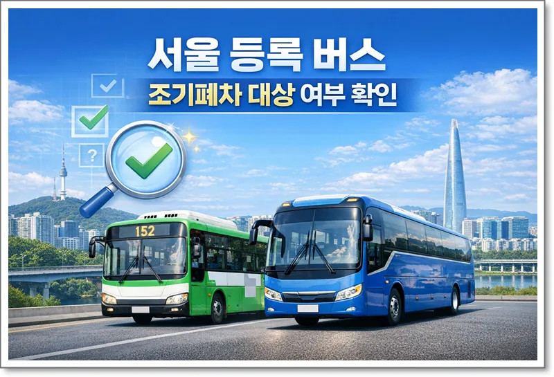 서울 버스 조기폐차 2026: 보조금 조건 및 신청 절차 총정리 2