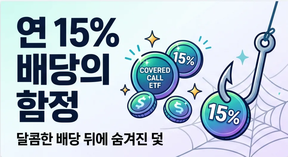 커버드콜 ETF 단점 2026: 연 15% 함정 피하는 3가지 핵심