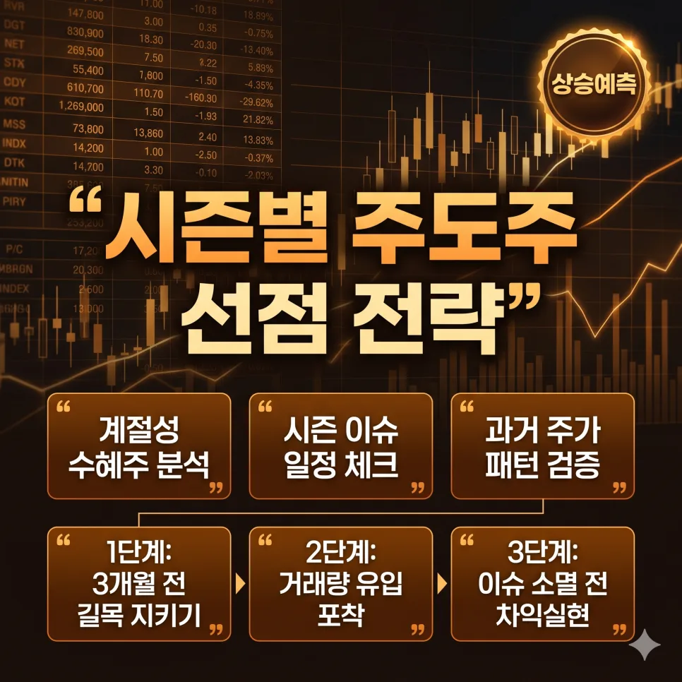 2026년 시즌 주식 공략법: 계절 테마주 선점 전략