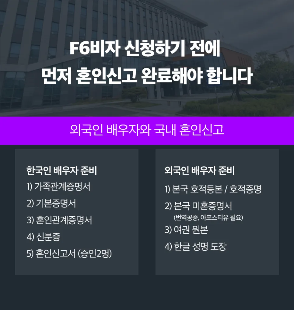 F6 결혼비자 발급 조건 및 절차 완벽 정리 (2026년 최신) 2