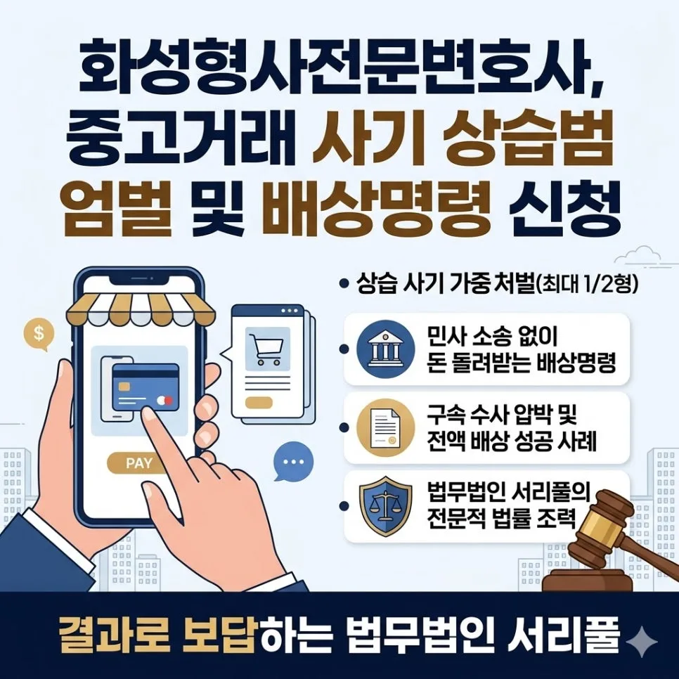 중고거래 사기 상습범 엄벌 및 배상명령 신청 방법 2026 2